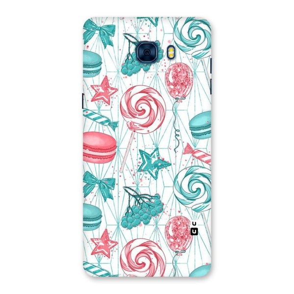 Candies And Macroons Back Case for Galaxy C7 Pro