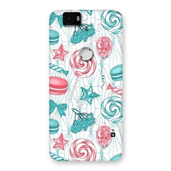 Candies And Macroons Back Case for Google Nexus-6P