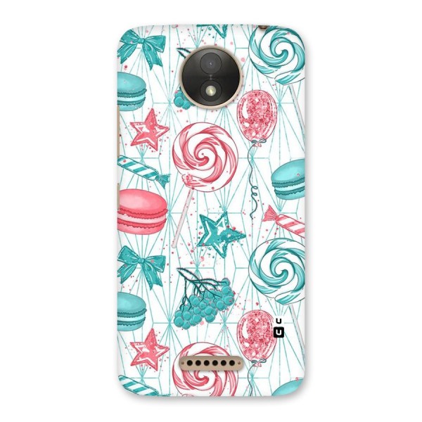 Candies And Macroons Back Case for Moto C Plus