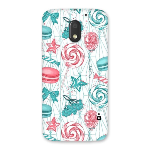 Candies And Macroons Back Case for Moto E3 Power