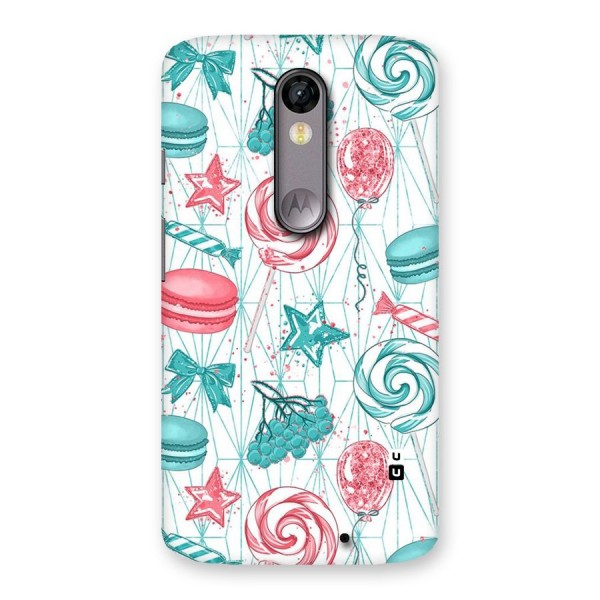 Candies And Macroons Back Case for Moto X Force