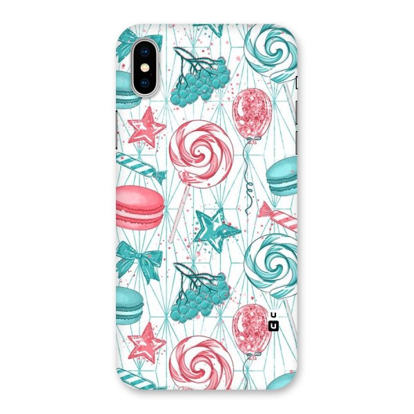 Candies And Macroons Back Case for iPhone X