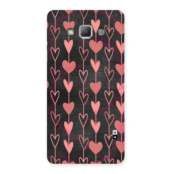 Chain Of Hearts Back Case for Galaxy A7