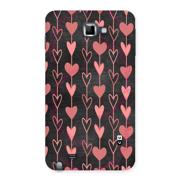 Chain Of Hearts Back Case for Galaxy Note