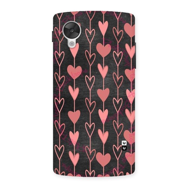 Chain Of Hearts Back Case for Google Nexsus 5