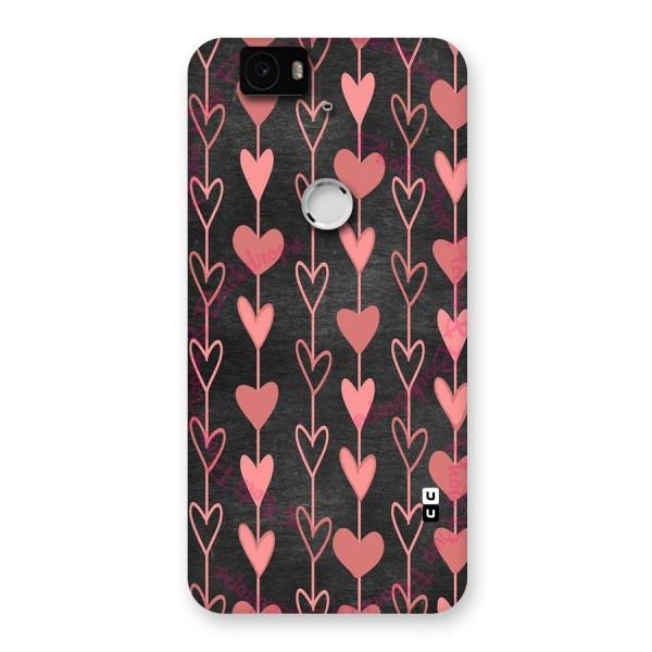 Chain Of Hearts Back Case for Google Nexus-6P