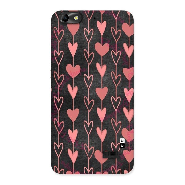 Chain Of Hearts Back Case for Honor 4C