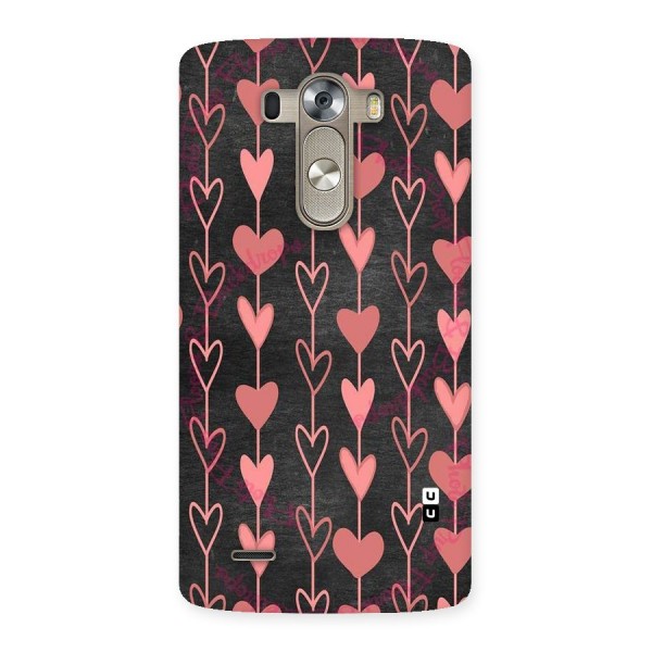 Chain Of Hearts Back Case for LG G3