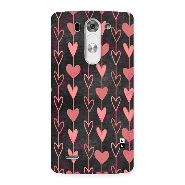 Chain Of Hearts Back Case for LG G3 Beat