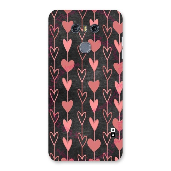 Chain Of Hearts Back Case for LG G6