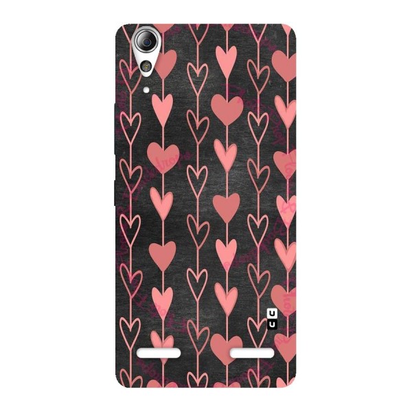Chain Of Hearts Back Case for Lenovo A6000