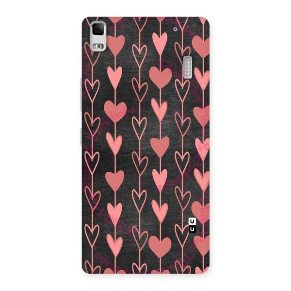 Chain Of Hearts Back Case for Lenovo A7000
