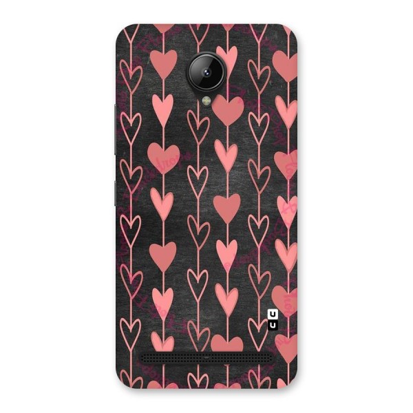 Chain Of Hearts Back Case for Lenovo C2