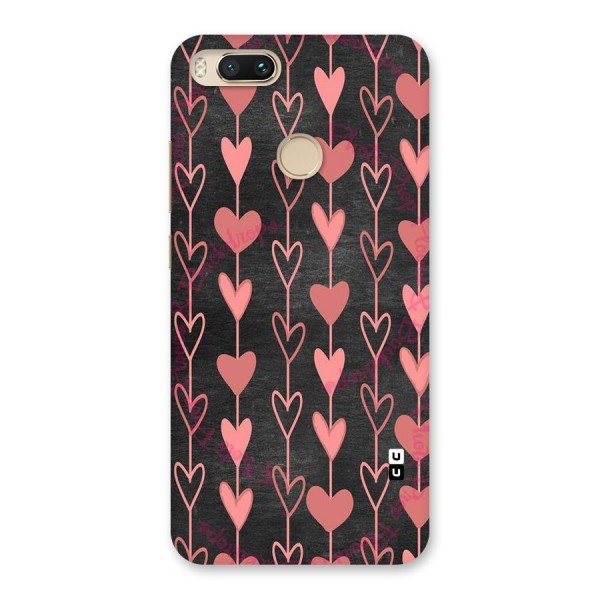 Chain Of Hearts Back Case for Mi A1