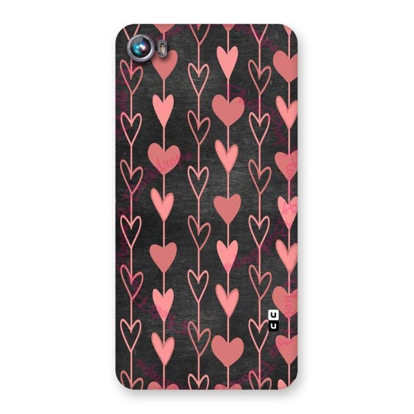 Chain Of Hearts Back Case for Micromax Canvas Fire 4 A107