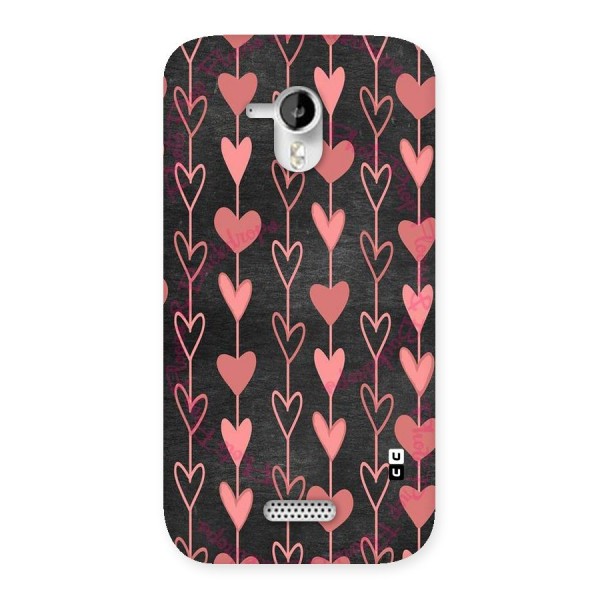 Chain Of Hearts Back Case for Micromax Canvas HD A116