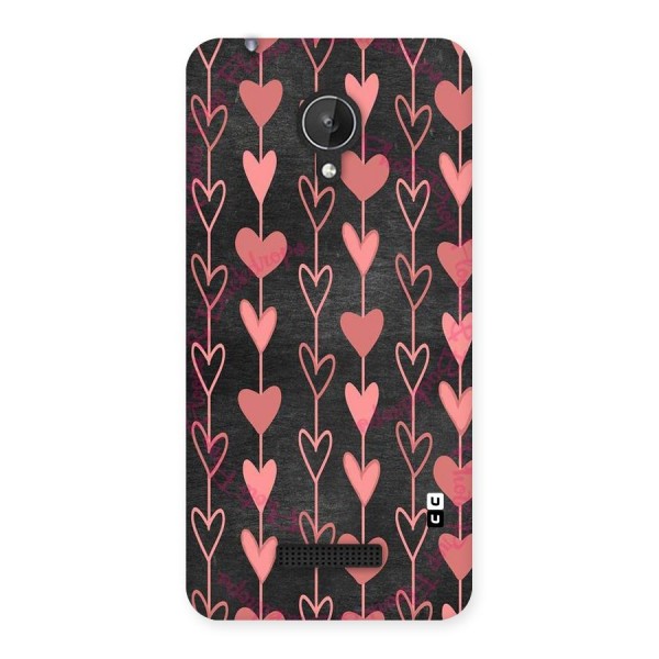 Chain Of Hearts Back Case for Micromax Canvas Spark Q380