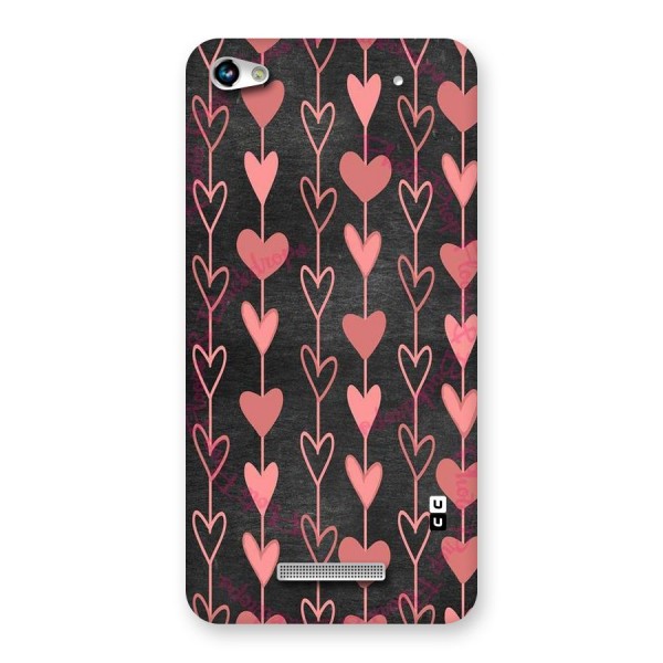 Chain Of Hearts Back Case for Micromax Hue 2