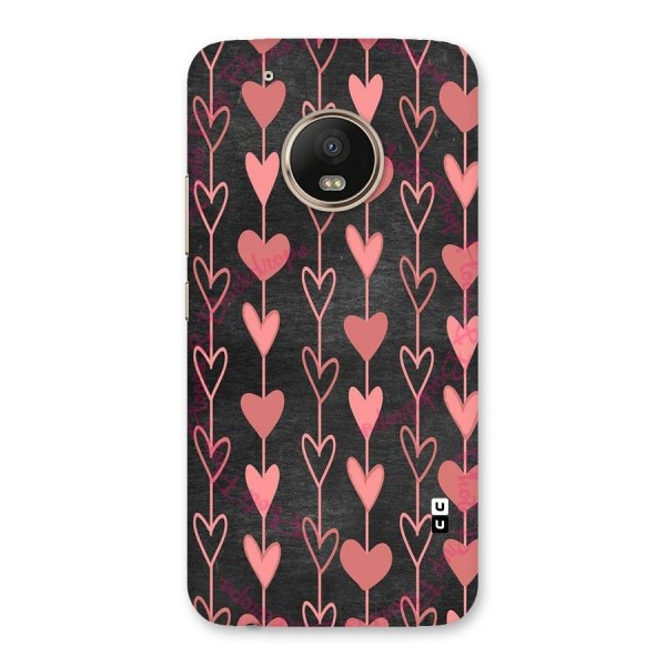 Chain Of Hearts Back Case for Moto G5 Plus