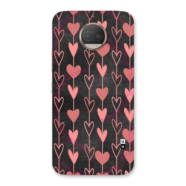 Chain Of Hearts Back Case for Moto G5s Plus