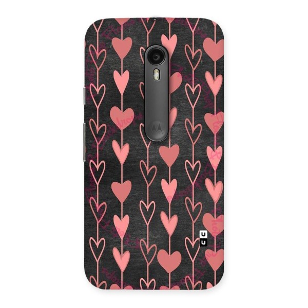 Chain Of Hearts Back Case for Moto G Turbo