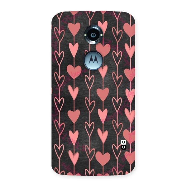 Chain Of Hearts Back Case for Moto X 2nd Gen