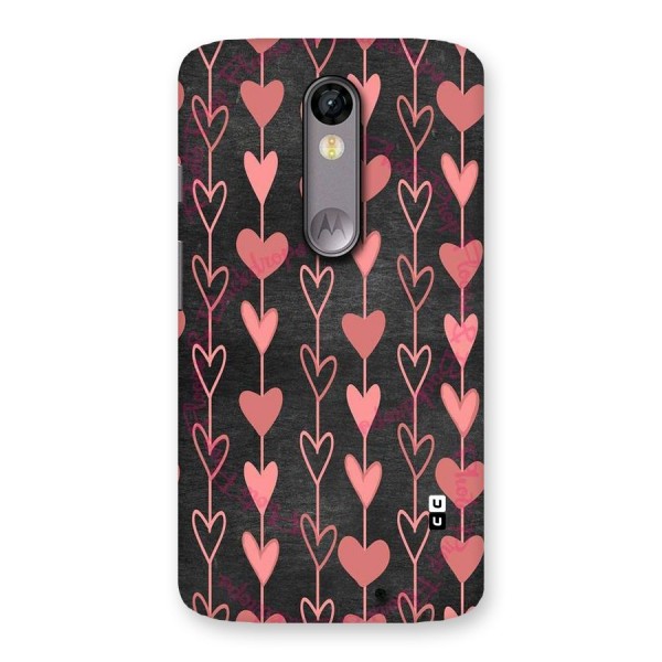 Chain Of Hearts Back Case for Moto X Force