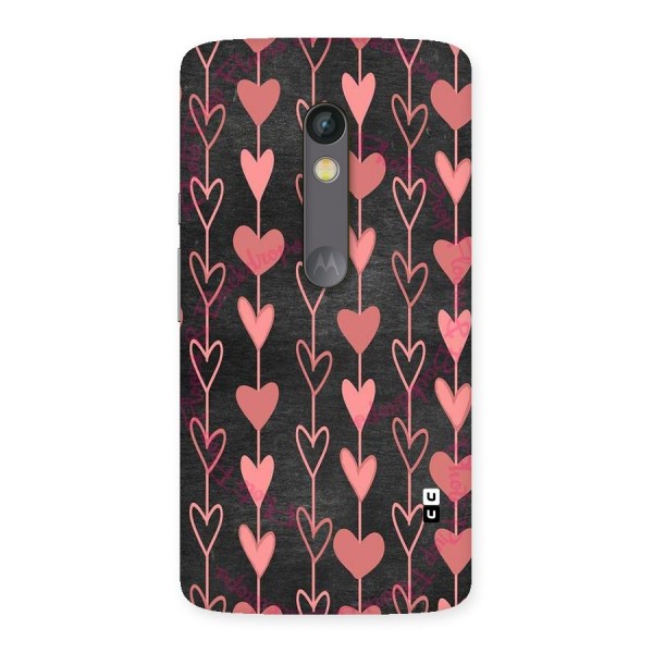 Chain Of Hearts Back Case for Moto X Play