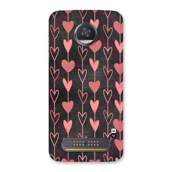 Chain Of Hearts Back Case for Moto Z2 Play