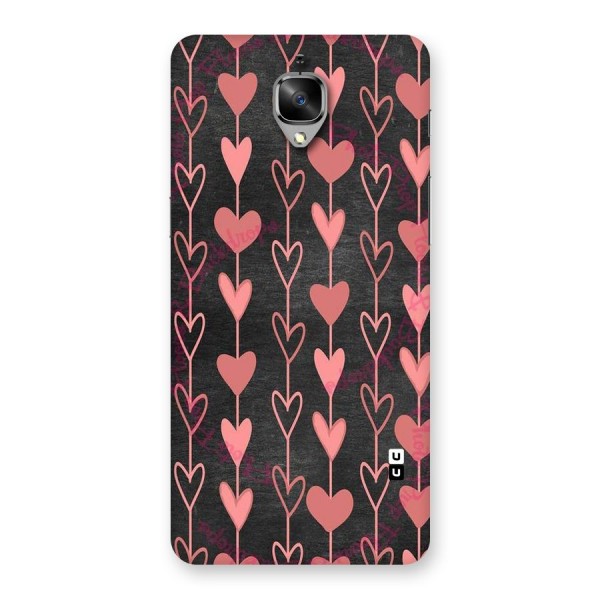 Chain Of Hearts Back Case for OnePlus 3