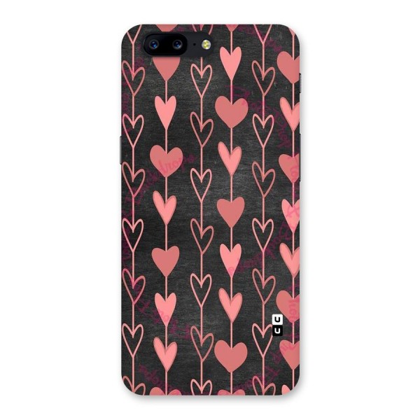 Chain Of Hearts Back Case for OnePlus 5
