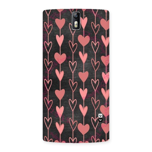 Chain Of Hearts Back Case for One Plus One