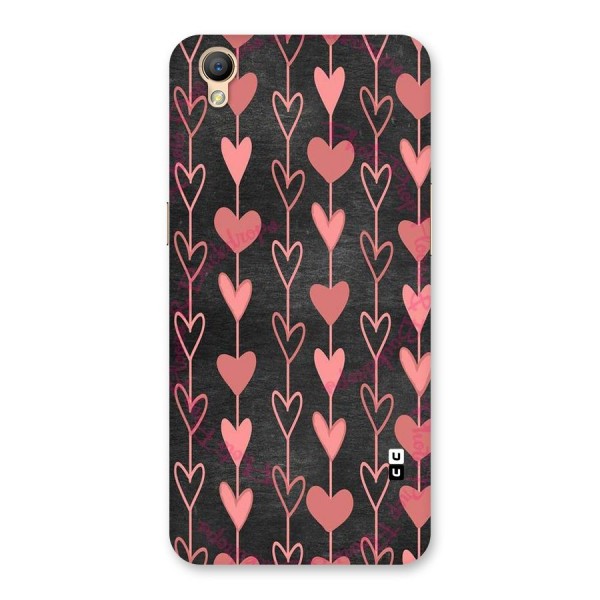 Chain Of Hearts Back Case for Oppo A37