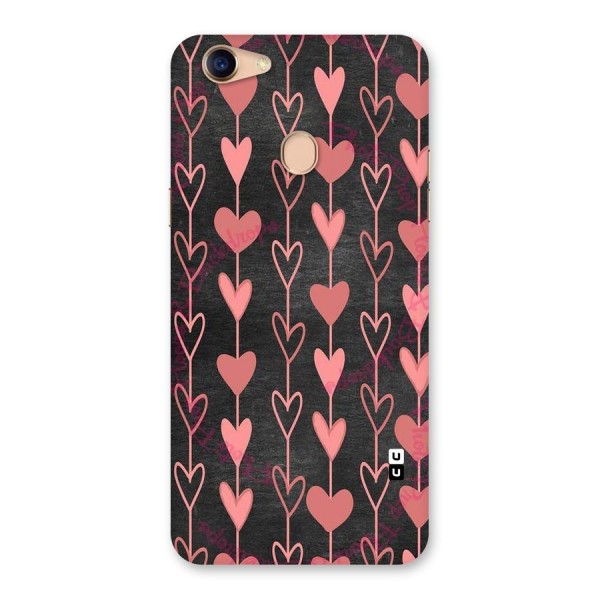 Chain Of Hearts Back Case for Oppo F5
