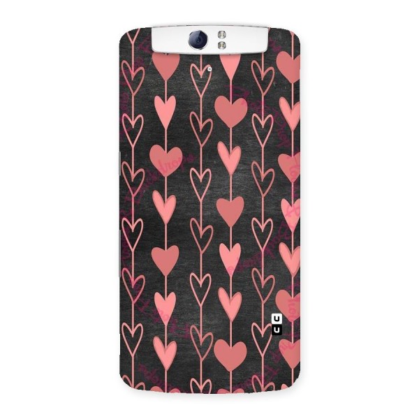 Chain Of Hearts Back Case for Oppo N1