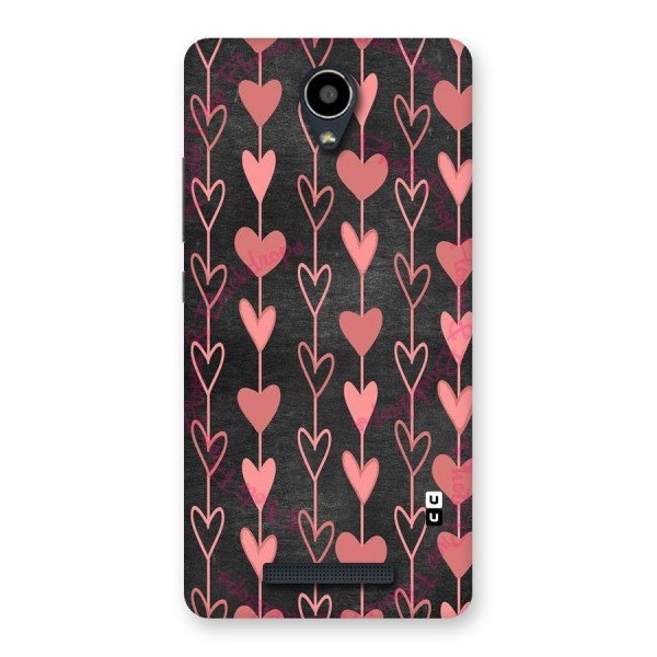 Chain Of Hearts Back Case for Redmi Note 2