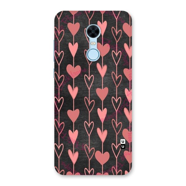 Chain Of Hearts Back Case for Redmi Note 5