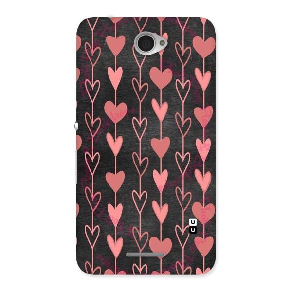 Chain Of Hearts Back Case for Sony Xperia E4