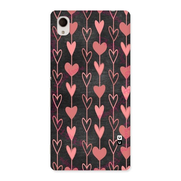 Chain Of Hearts Back Case for Sony Xperia M4