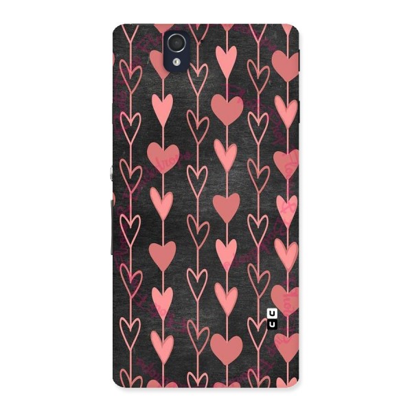 Chain Of Hearts Back Case for Sony Xperia Z