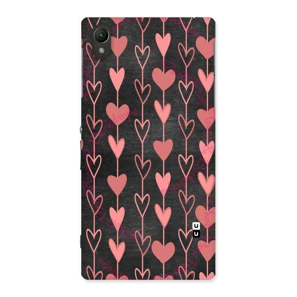 Chain Of Hearts Back Case for Sony Xperia Z1