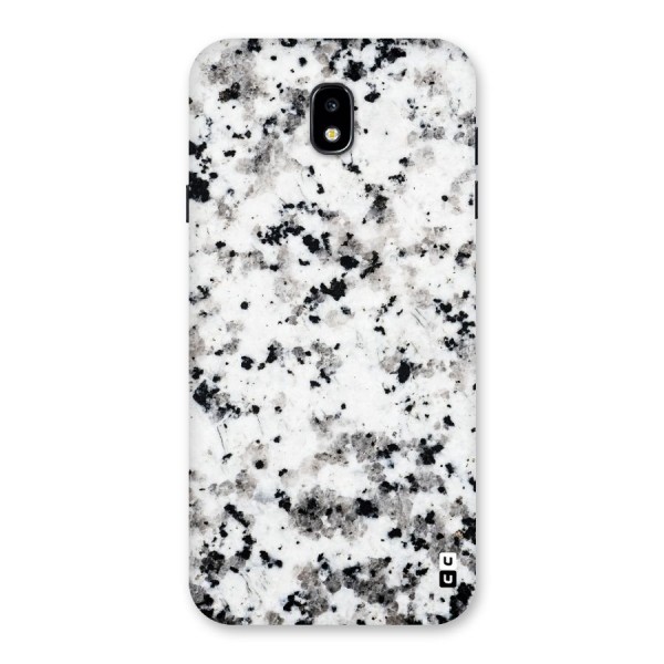 Charcoal Spots Marble Back Case for Galaxy J7 Pro