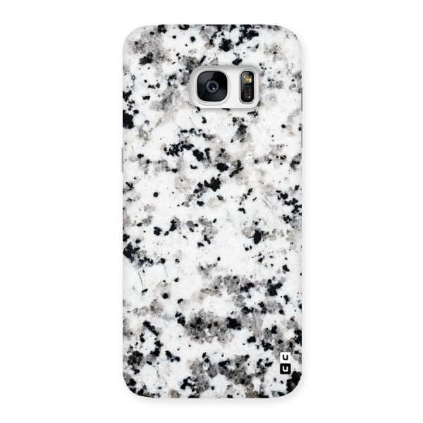 Charcoal Spots Marble Back Case for Galaxy S7 Edge