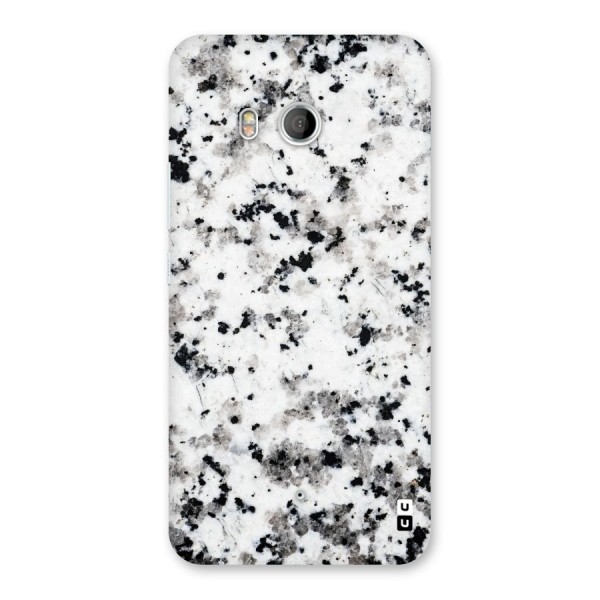 Charcoal Spots Marble Back Case for HTC U11
