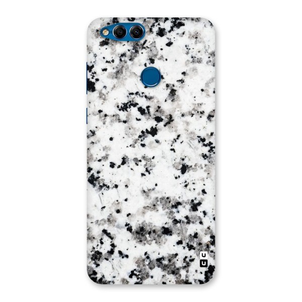Charcoal Spots Marble Back Case for Honor 7X