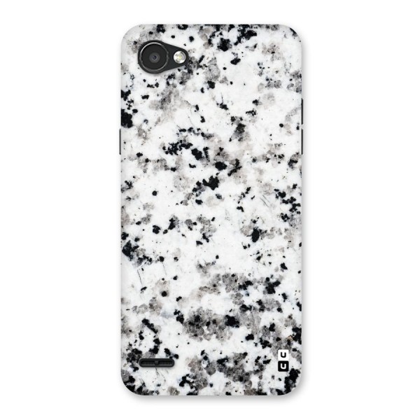 Charcoal Spots Marble Back Case for LG Q6