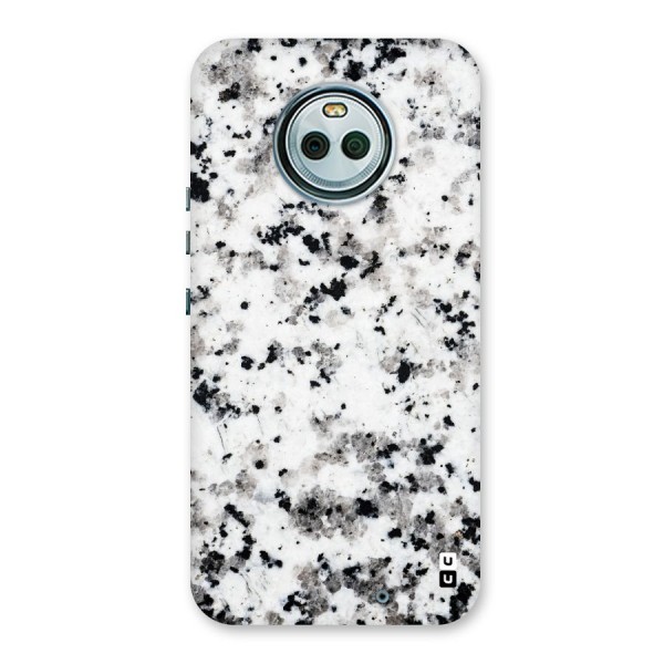 Charcoal Spots Marble Back Case for Moto X4