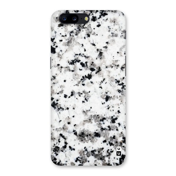 Charcoal Spots Marble Back Case for OnePlus 5