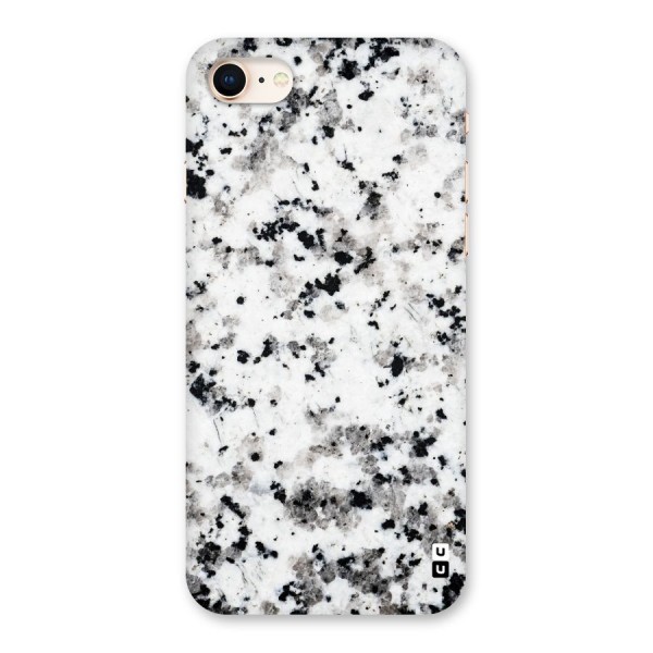Charcoal Spots Marble Back Case for iPhone 8