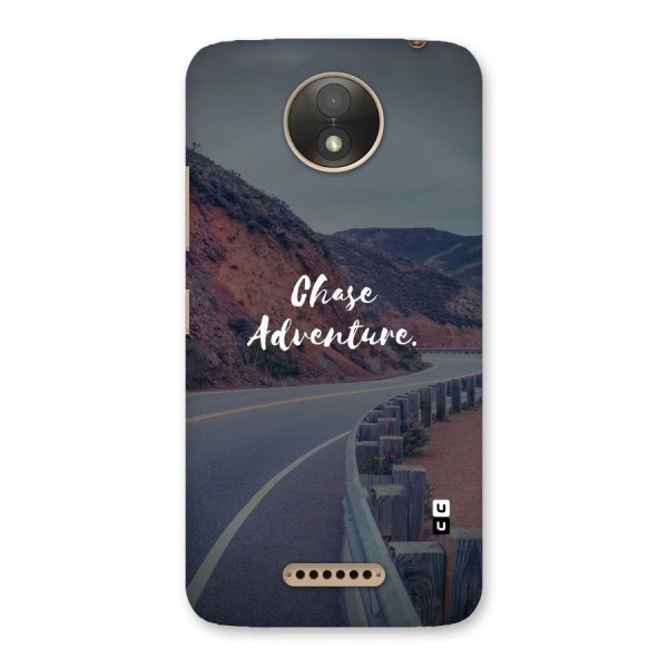 Chase Adventure Back Case for Moto C Plus